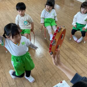 新学期の様子（あひる組）