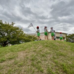 戸外で沢山遊びました😊