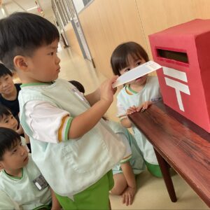 敬老の日　ハガキを送りました📮